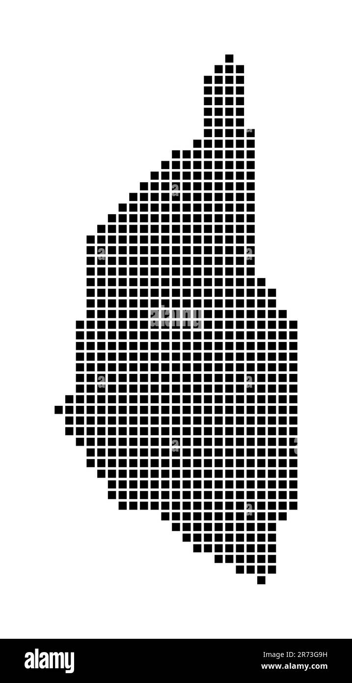 Kapas Island map. Map of Kapas Island in dotted style. Borders of the