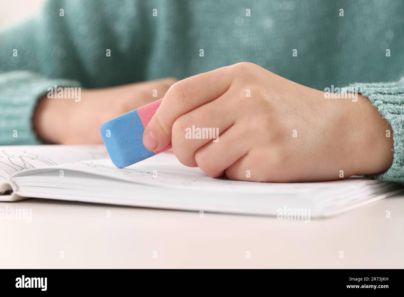 Drawing school girl using hi-res stock photography and images - Alamy