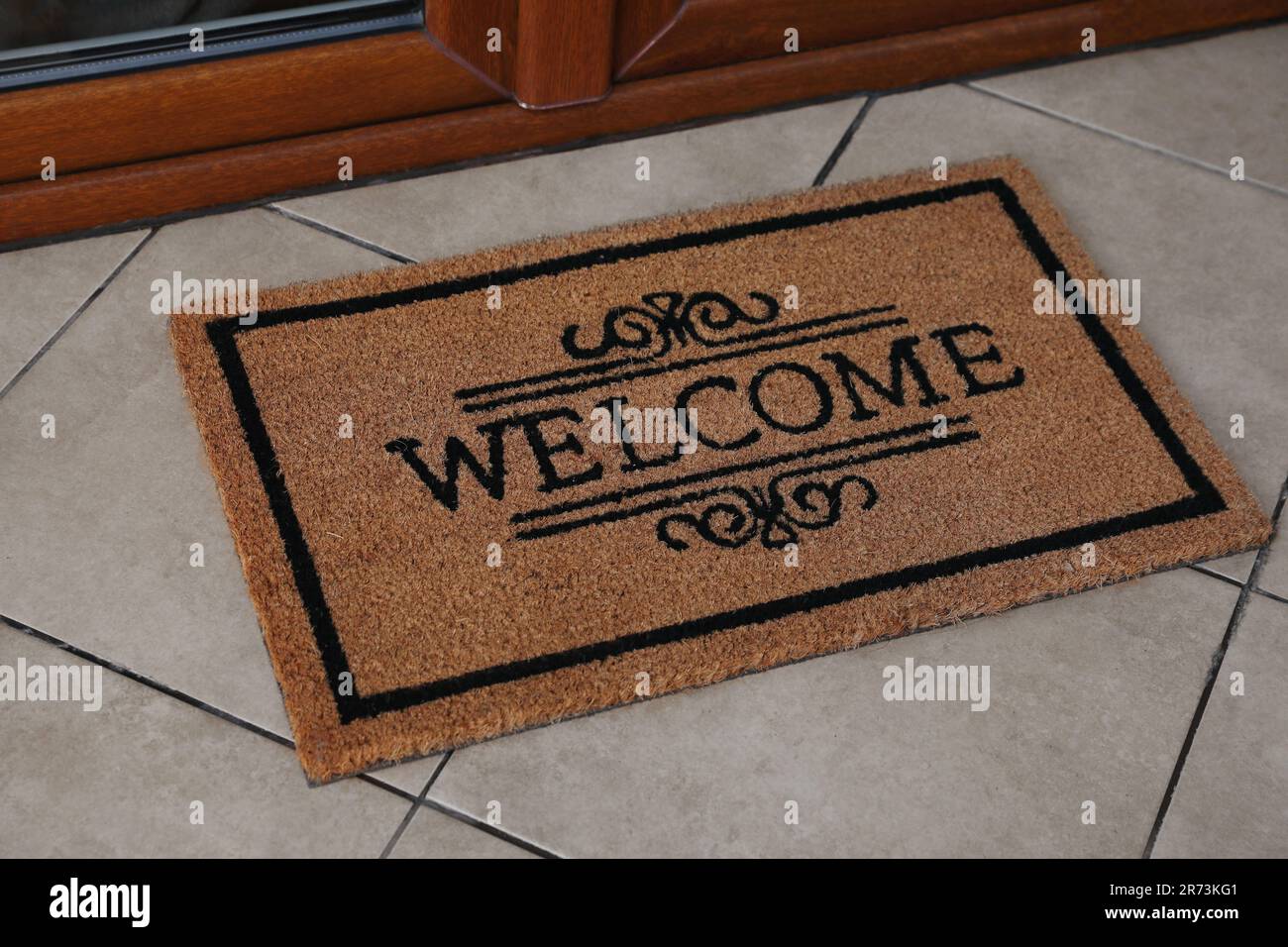 Welcome word door greeting hi-res stock photography and images - Alamy