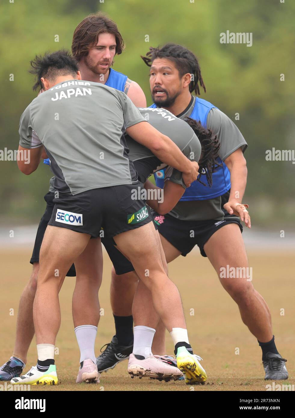 Members of Japan national rugby union team (Cherry Blossoms / Sakura / The  Brave Blossoms) start their training camp for Rugby World Cup in Urayasu  City, Chiba Prefecture on June 12, 2023.