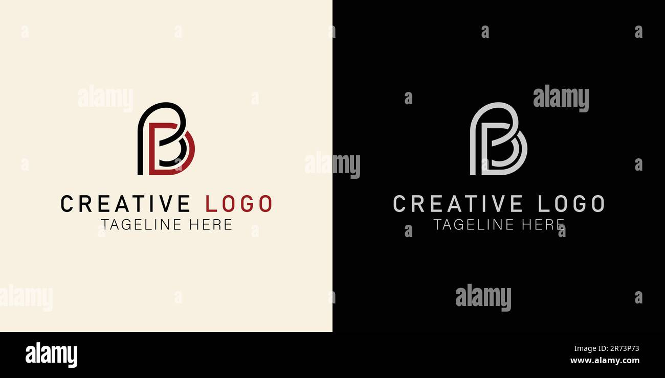 Letter BD logo. monogram logo style. Simple vector design editable Stock Vector