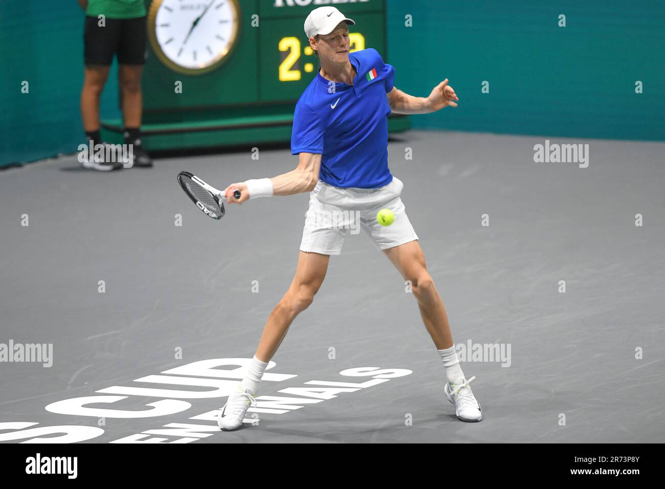 Jannick Sinner (Italy). Davis Cup Finals, Group A (Bologna) Stock Photo