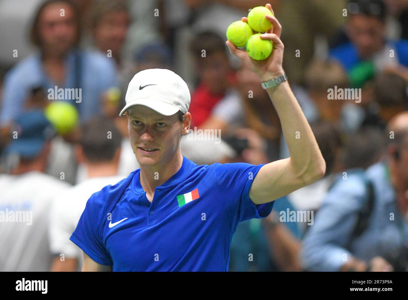 Jannick Sinner (Italy). Davis Cup Finals, Group A (Bologna) Stock Photo