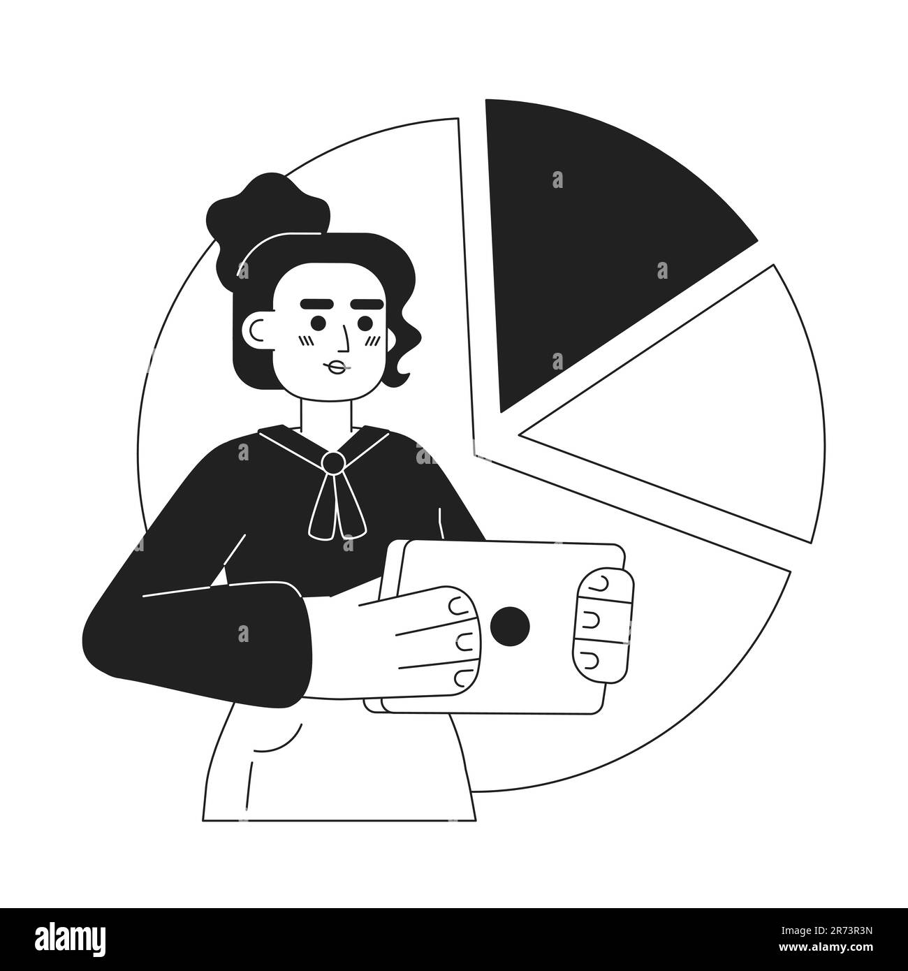 Young entrepreneur presentation Black and White Stock Photos & Images ...