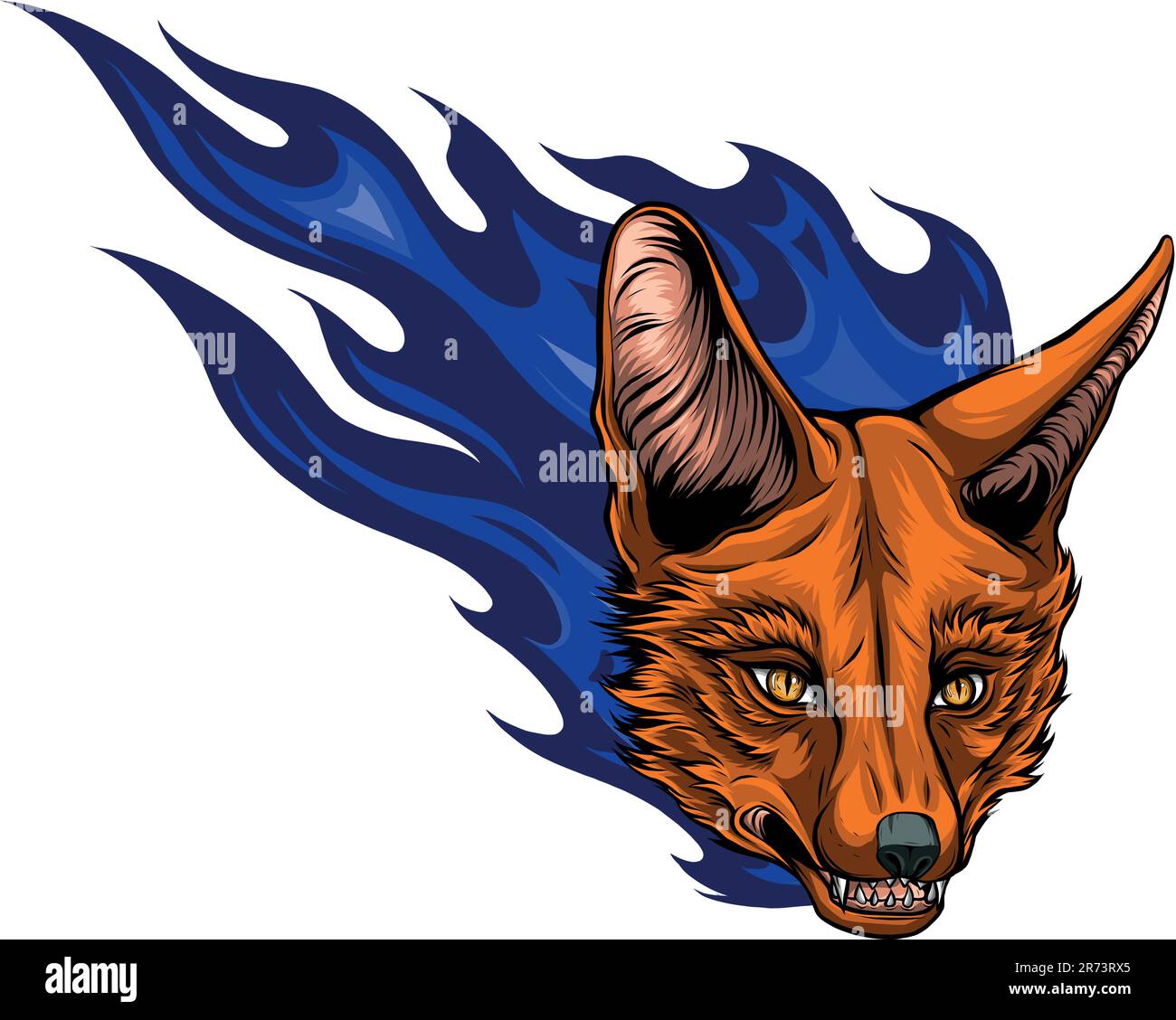 Fox head mascot vector illustration design art Stock Vector Image & Art ...
