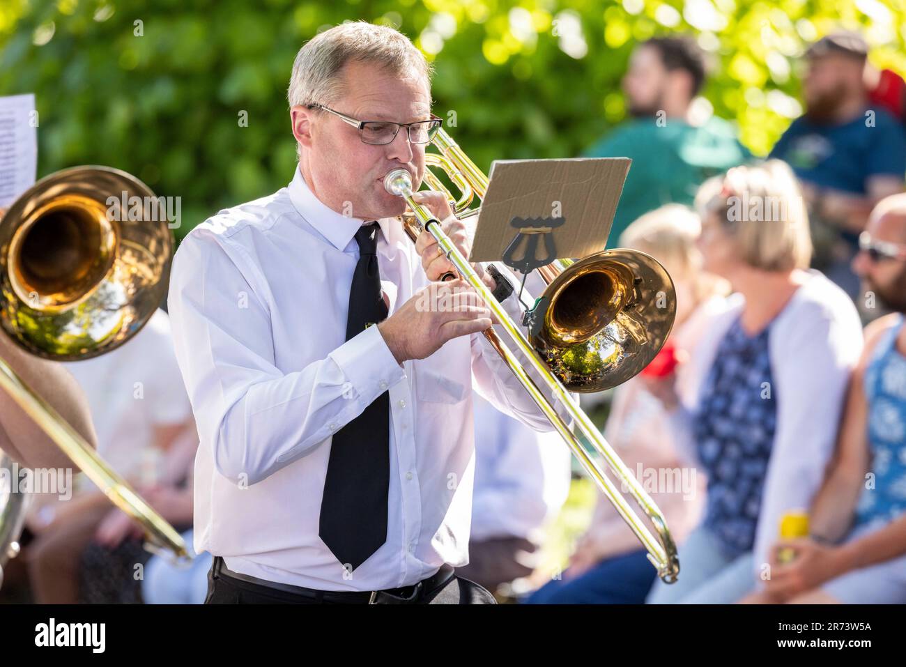 Whit Friday Brass Band contests.  PIC shows Friezland contest. Stock Photo