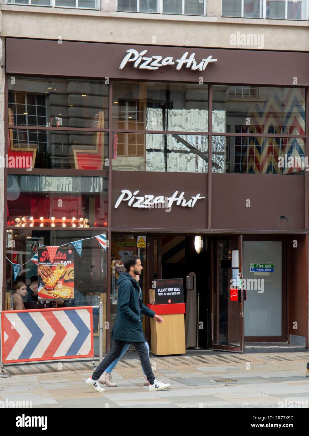 London, UK May, 8, 2023 Pizza Hut restaurant in the London city
