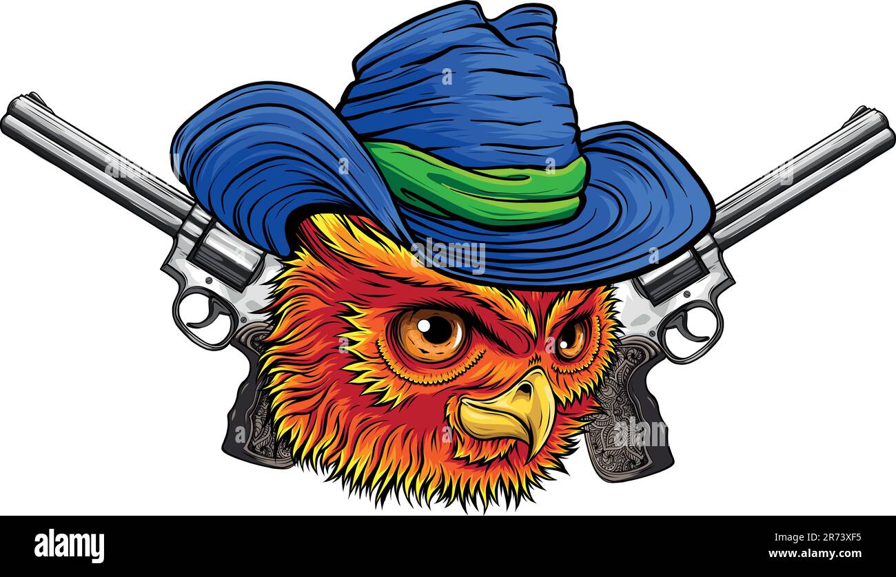 cute cartoon owl head vector illustration design Stock Vector Image