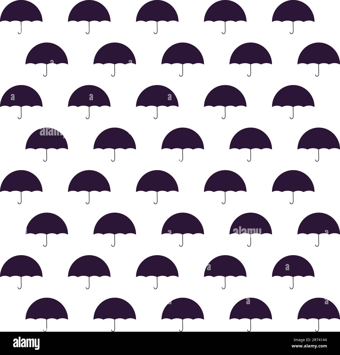 Black Umbrellas Seamless Pattern Isolated Vector Illustration Stock Vector Image And Art Alamy 0133