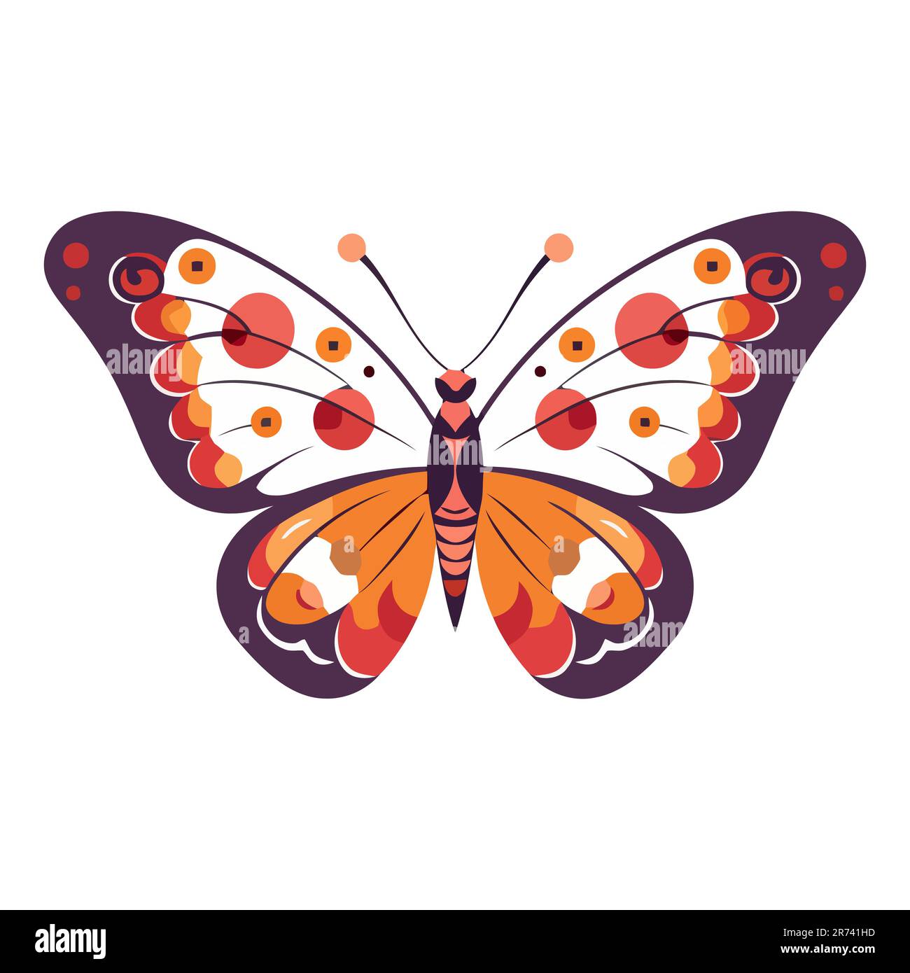 Butterfly stencil, vector illustration Stock Vector Image & Art - Alamy