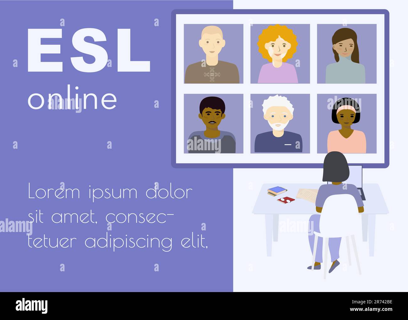 Online education Zoom meeting poster template Online meeting or