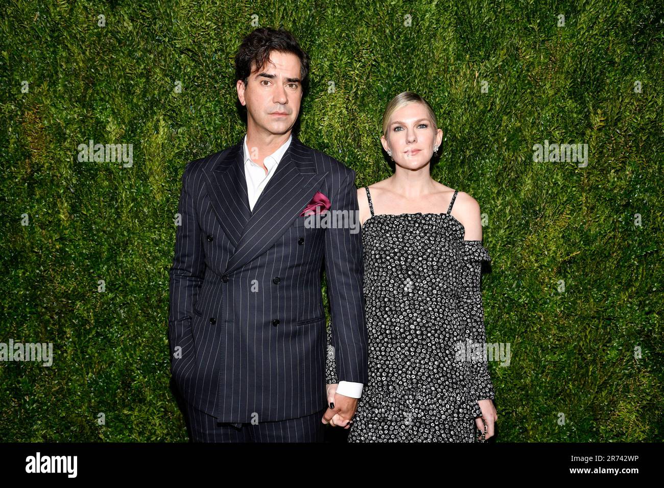 Hamish Linklater, left, and Lily Rabe attend the 16th annual Chanel ...