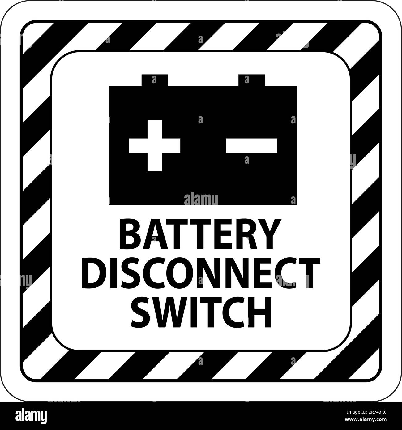 Battery Disconnect Switch Sign On White Background Stock Vector Image & Art Alamy