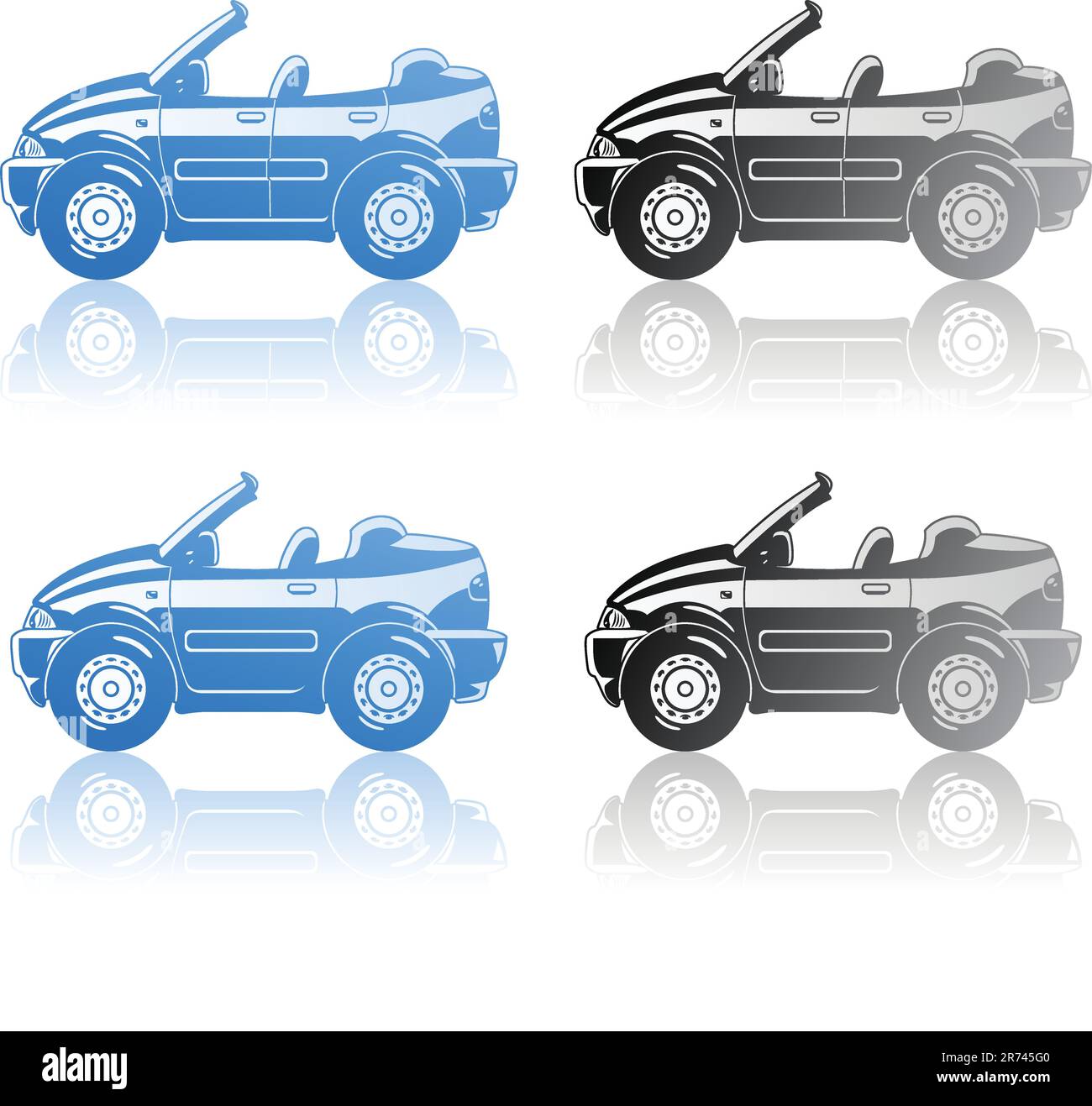 Mini Convertible Vector Convertible version Stock Vector Images - Alamy