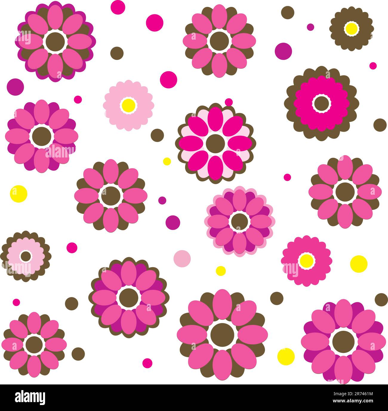 Colourful Spring flowers background. Vector illustration Stock Vector ...