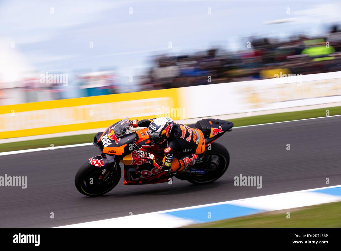 PHILLIP ISLAND, AUSTRALIA - OCTOBER 15: Miguel Oliveira of Portugal on the Red Bull KTM Factory Racing KTM during MotoGP qualifying at The 2022 Australian MotoGP at The Phillip Island Circuit on October 15, 2022 in Phillip Island, Australia. Stock Photo