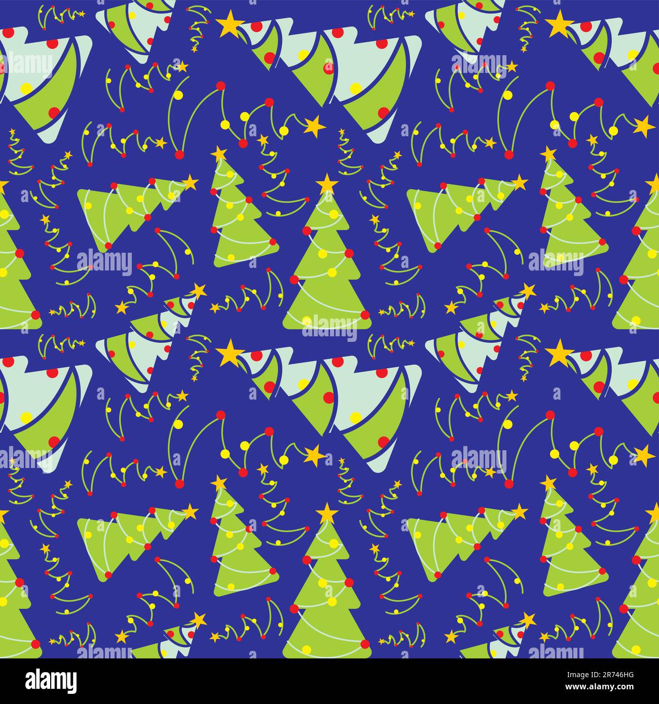 fully editable vector illustration seamless pattern with christmas items Stock Vector