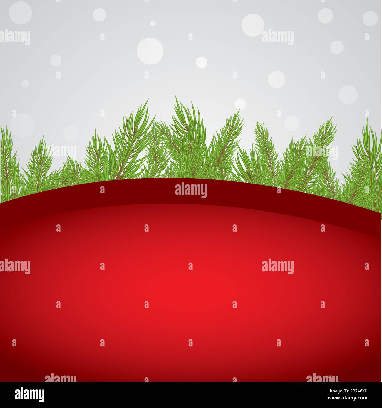 Abstract red Christmas background with pine. vector illustration Stock ...