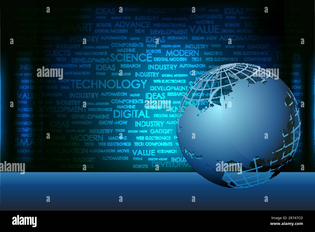 illustration of abstract background with globe Stock Vector Image & Art ...