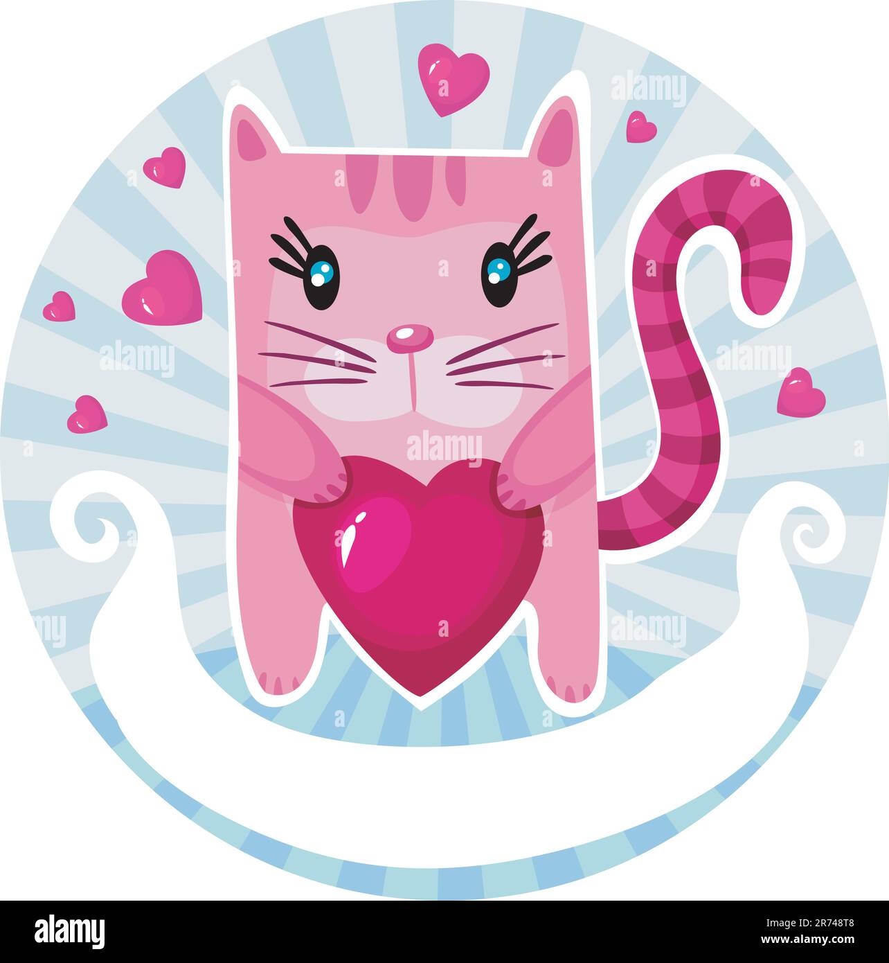 Vector illustration of a valentine card Stock Vector Image & Art - Alamy