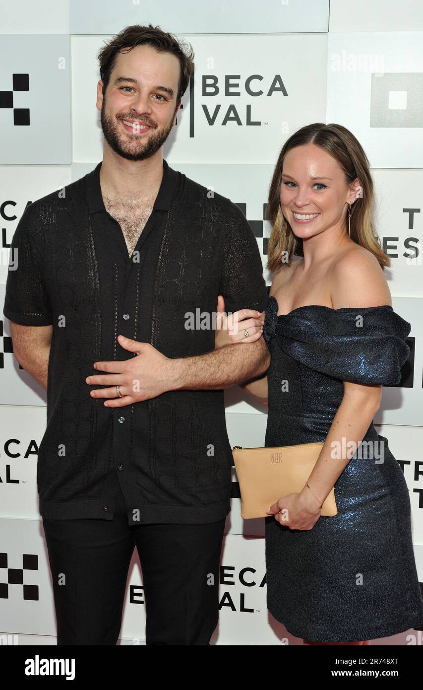 L-R: Ryan Vona and Caitlin Houlahan attend the world premiere of