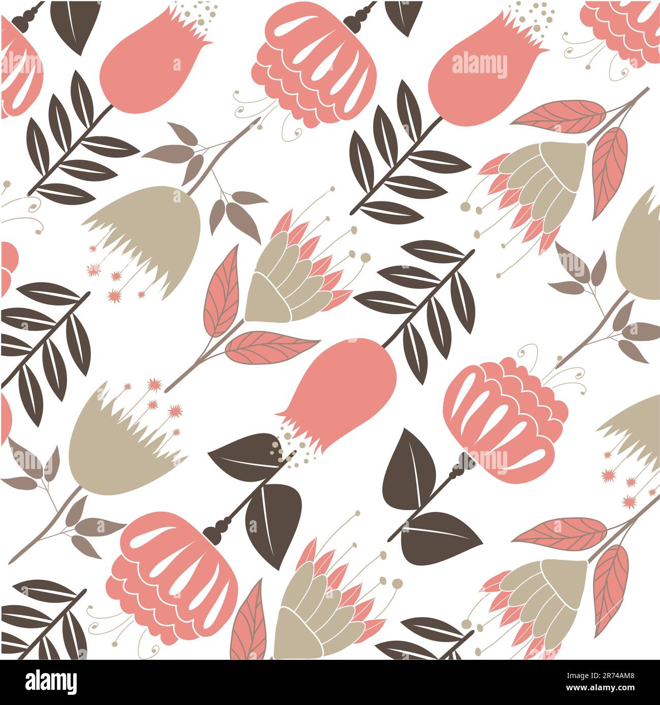 Colourful Spring flowers background. Vector illustration Stock Vector ...