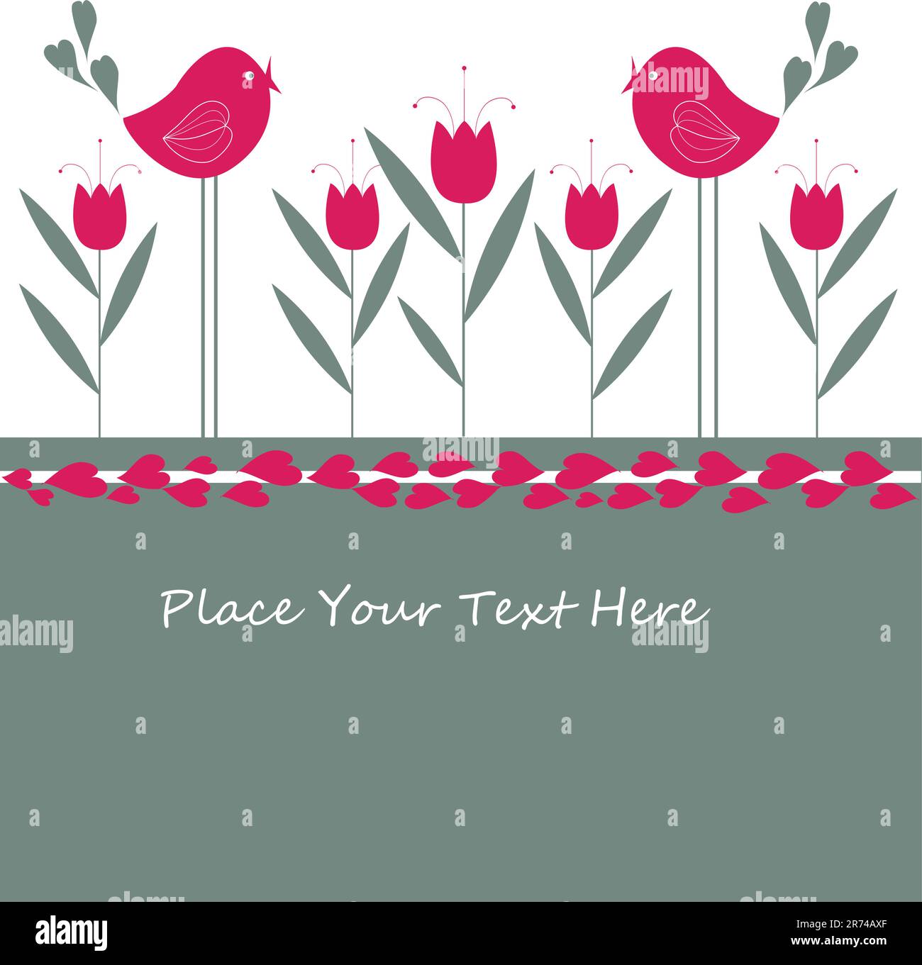 Two 2 birds Stock Vector Images - Alamy