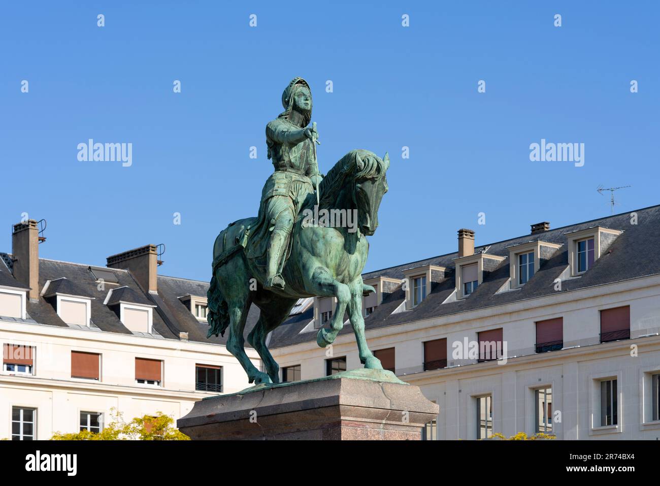 Monument of Jeanne d'Arc (Joan of Arc) on Place du Martroi in Orleans