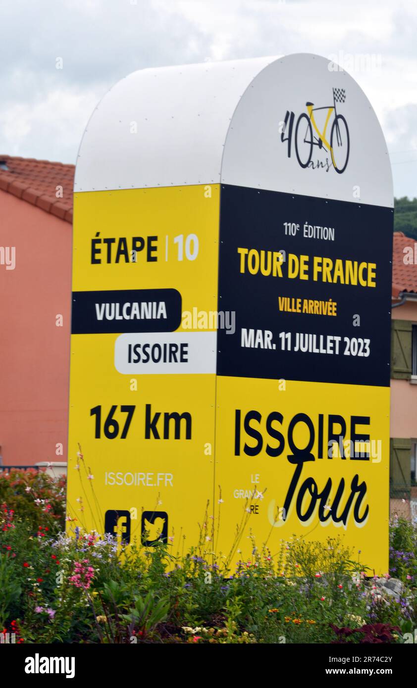 Tour de France 2023, Issoire, Puy de Dome, France Stock Photo