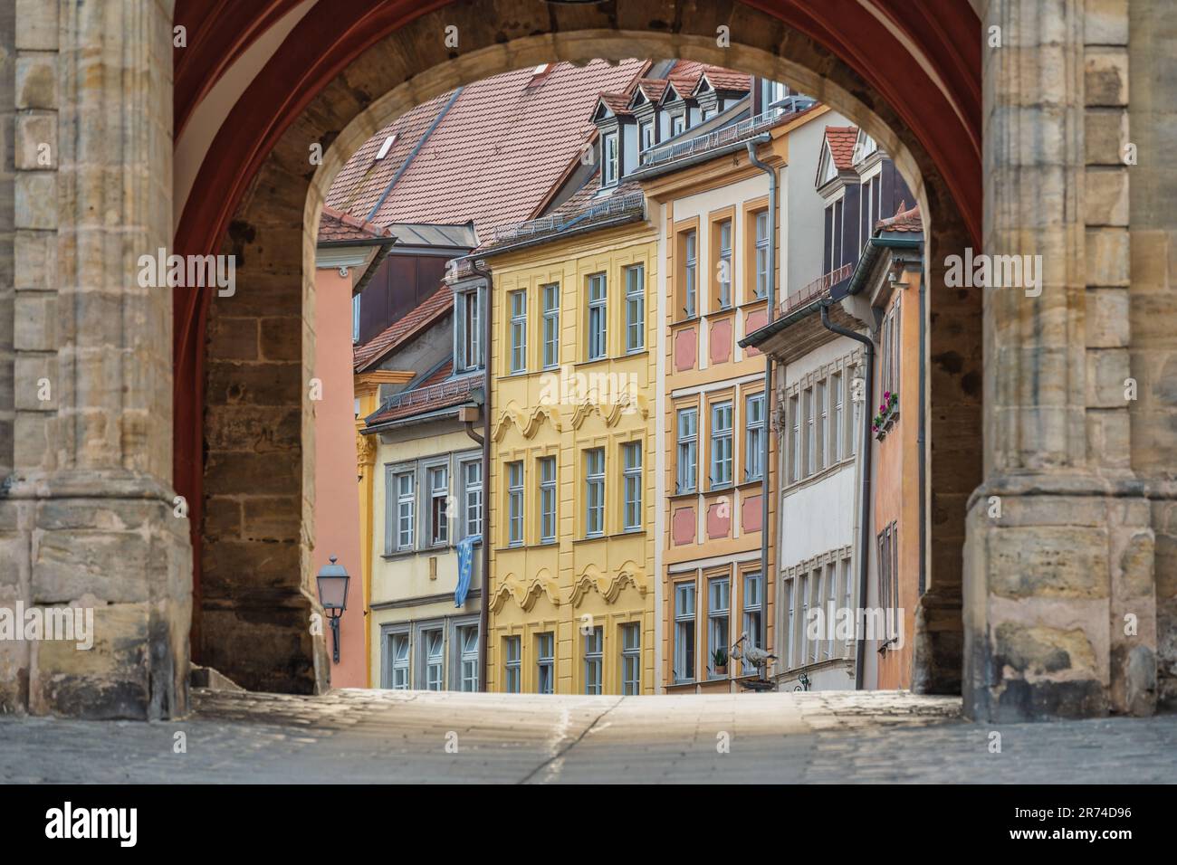 Bamberg Germany, city skyline at Altes Rathaus Old Town Hall Stock Photo