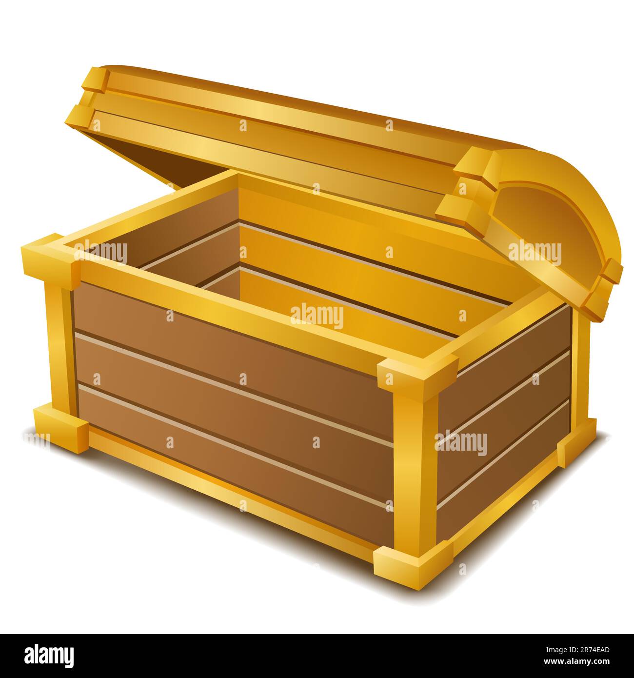 illustration of currency chest on isolated background Stock Vector