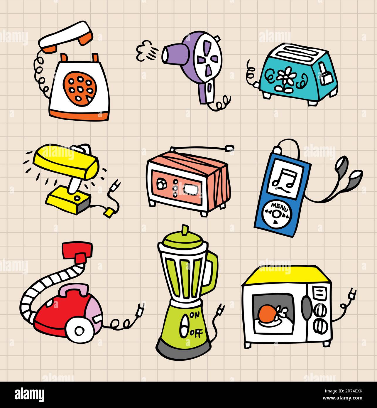Housework element icon Stock Vector