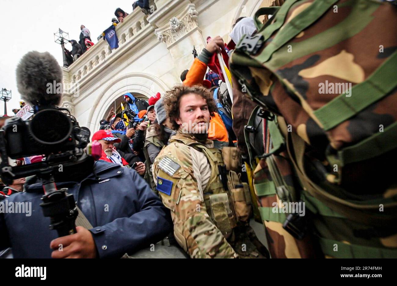 Former Army Ranger Robert Morss standing at the West entrance of the