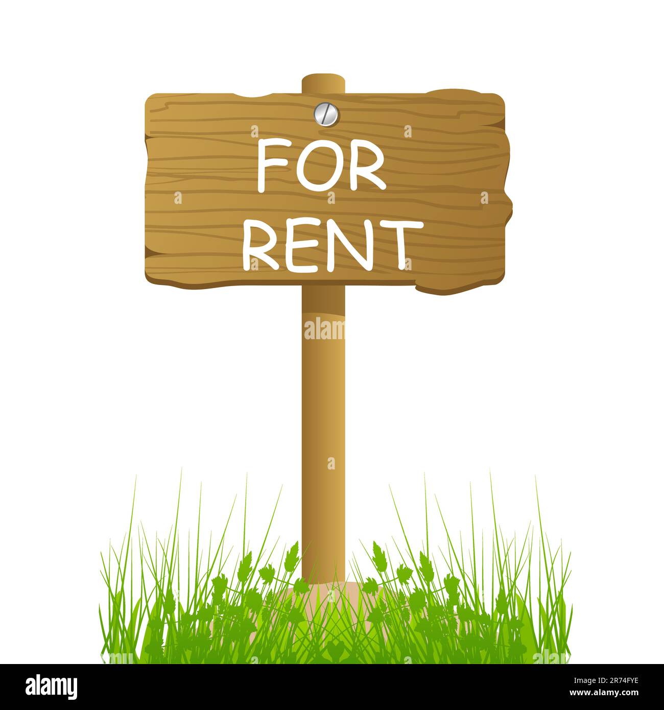 illustration of board for rent Stock Vector