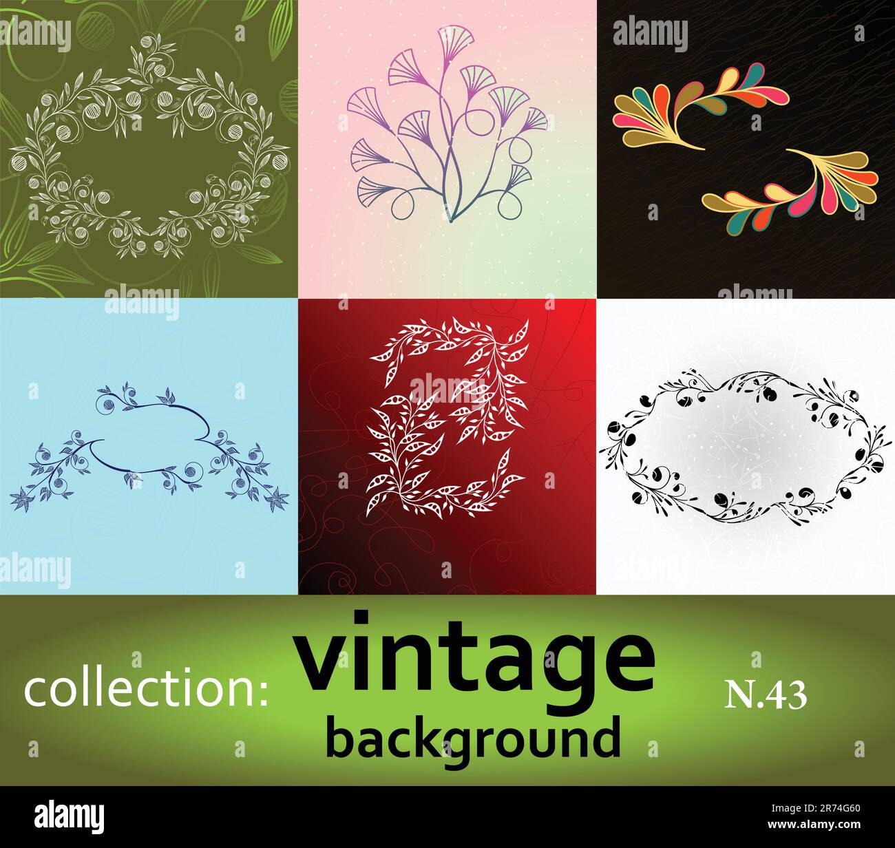 collection vintage background Stock Vector Image & Art - Alamy