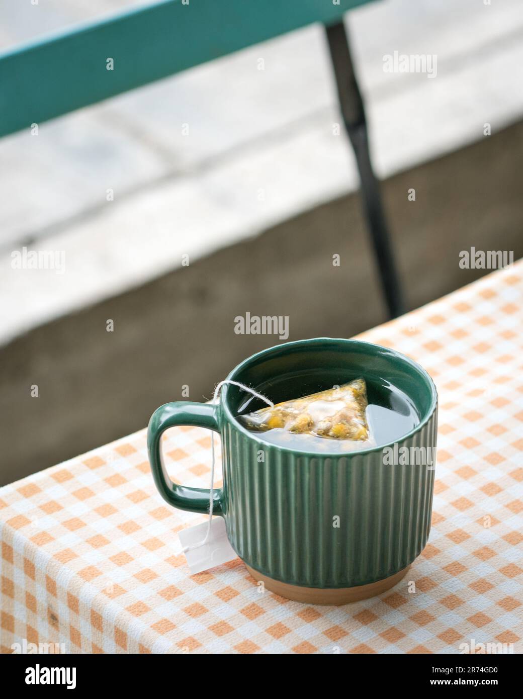 Cup tea top angle hi-res stock photography and images - Alamy