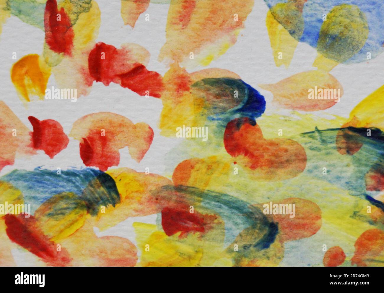 textured colorful abstract watercolor painting background Stock Photo ...