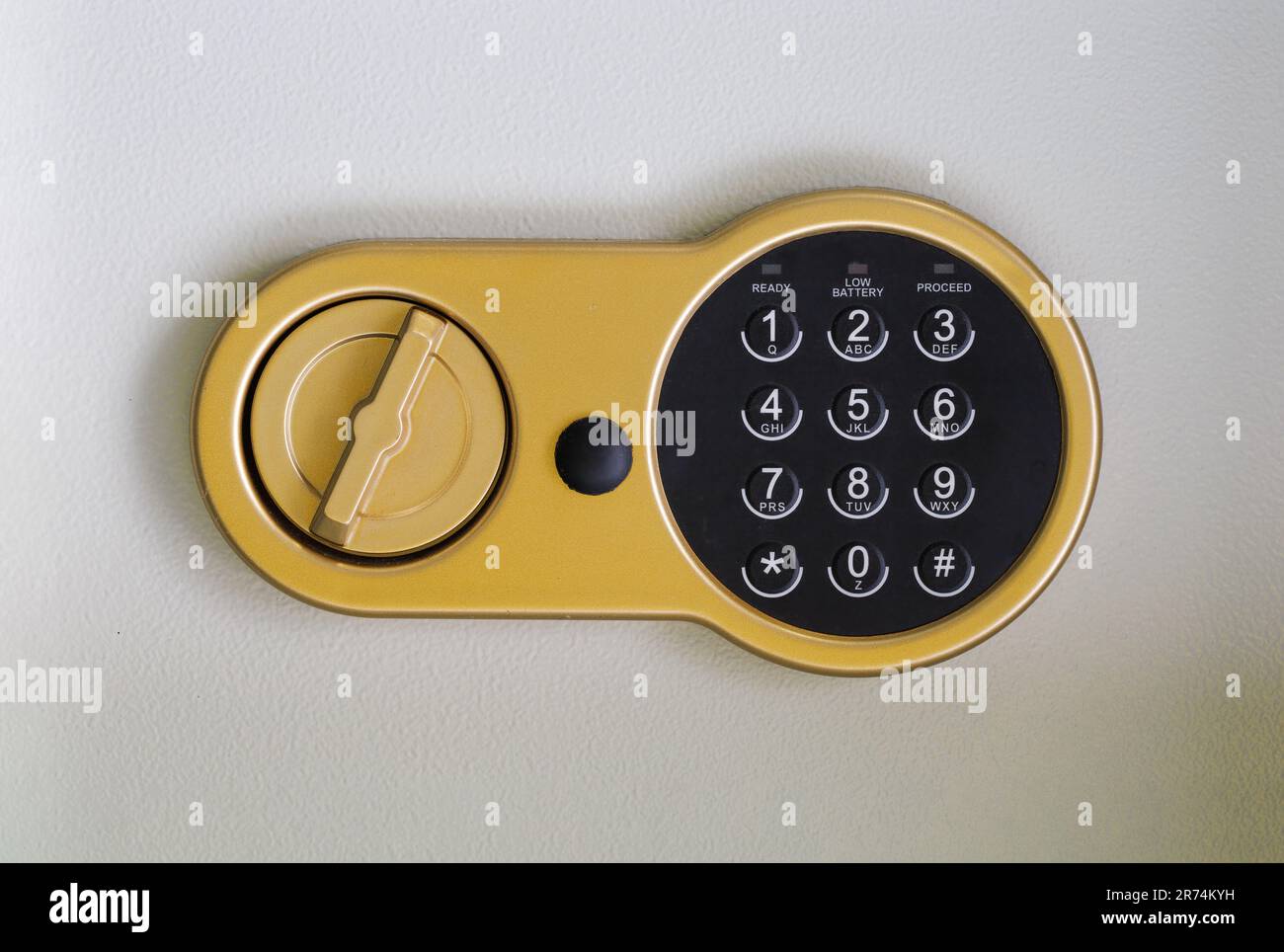 password keypad of digital safe box. Isolated on white Stock Photo - Alamy