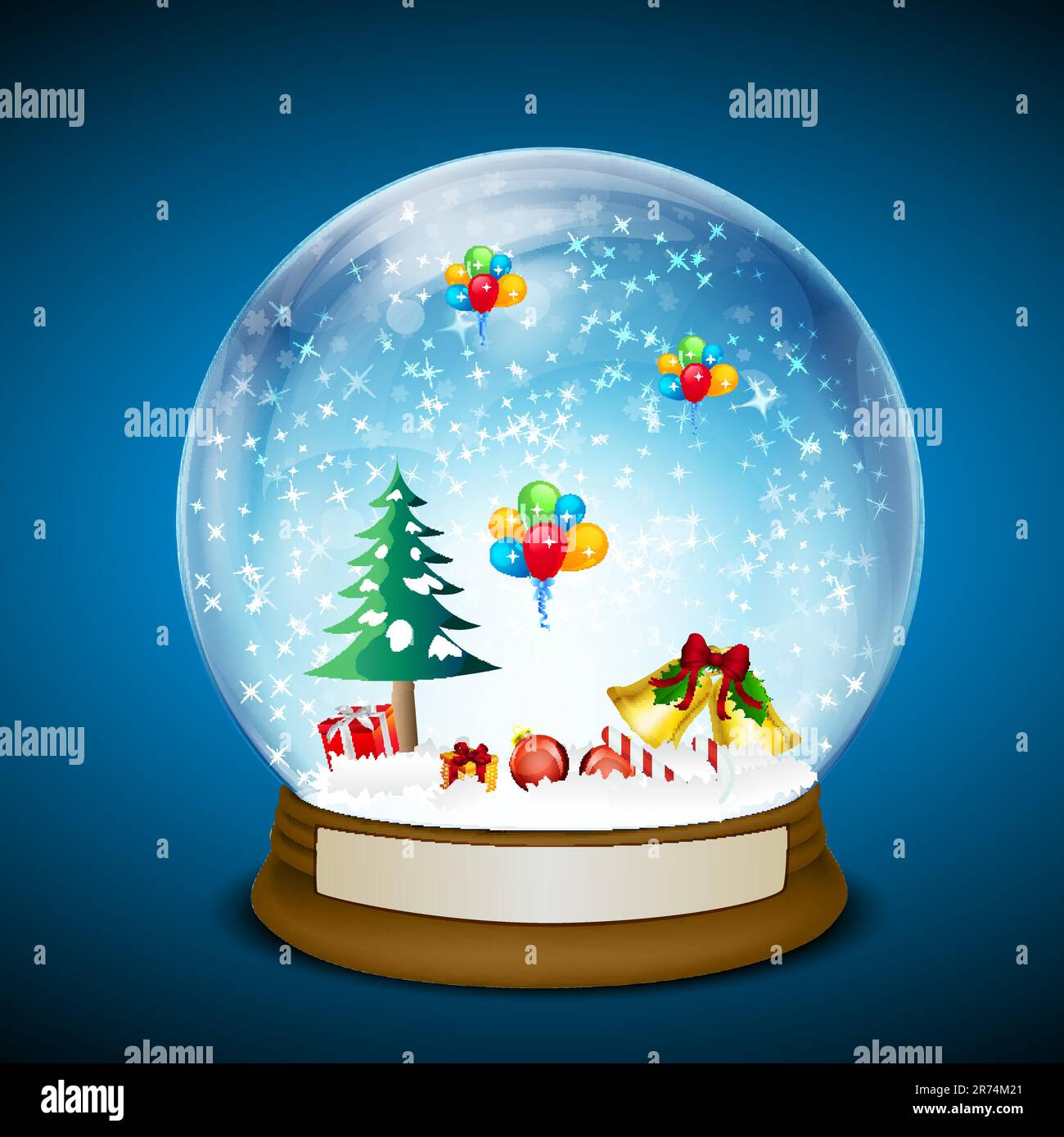 Beautiful christmas balloon on Stock Vector Images - Alamy