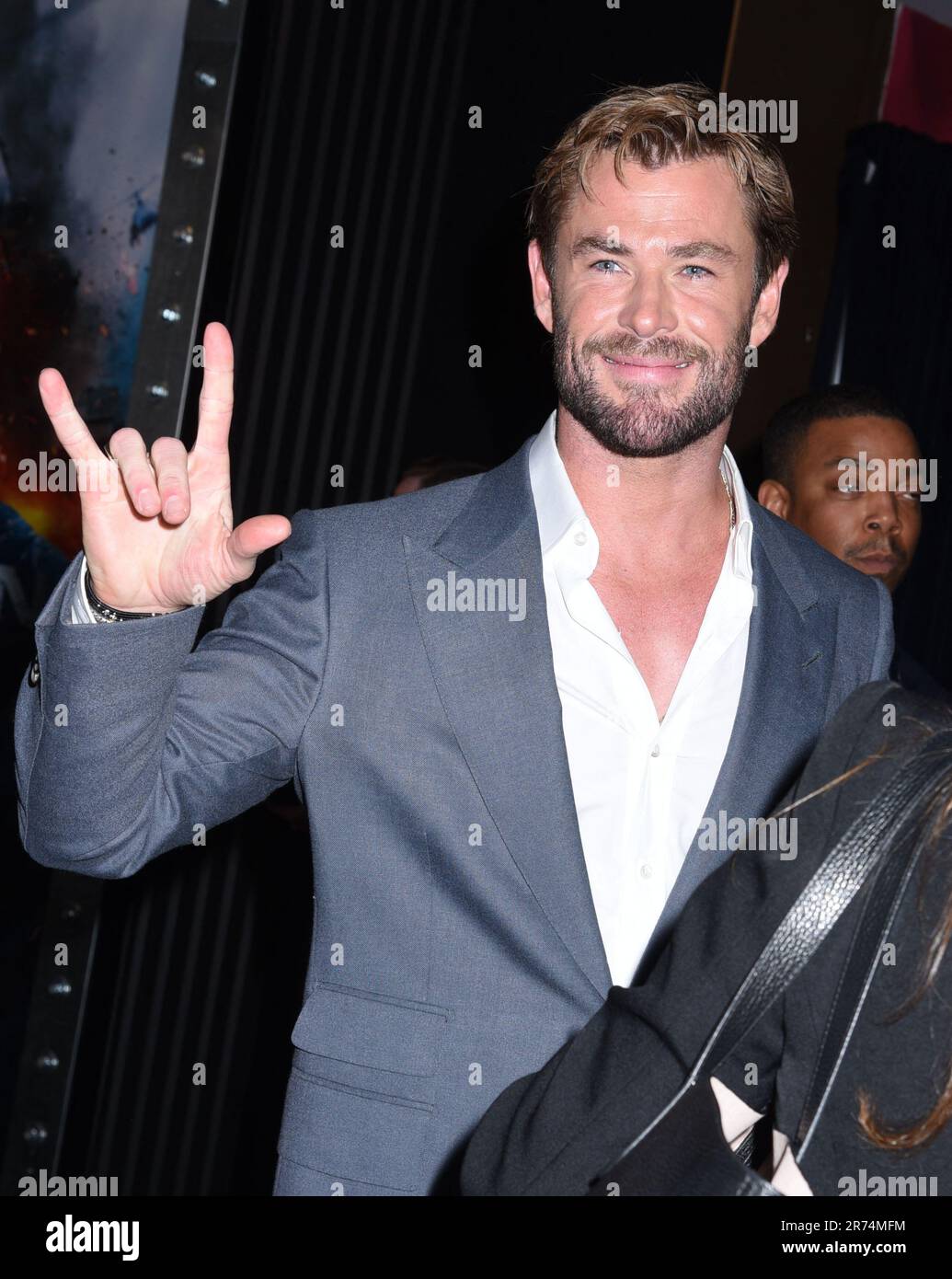 New York City, United States. 12th June, 2023. Chris Hemsworth at Extraction 2 NY premiere at Jazz at Lincoln Center on June 12, 2023 in New York city. MM/Abaca Credit: Abaca Press/Alamy Live News Stock Photo
