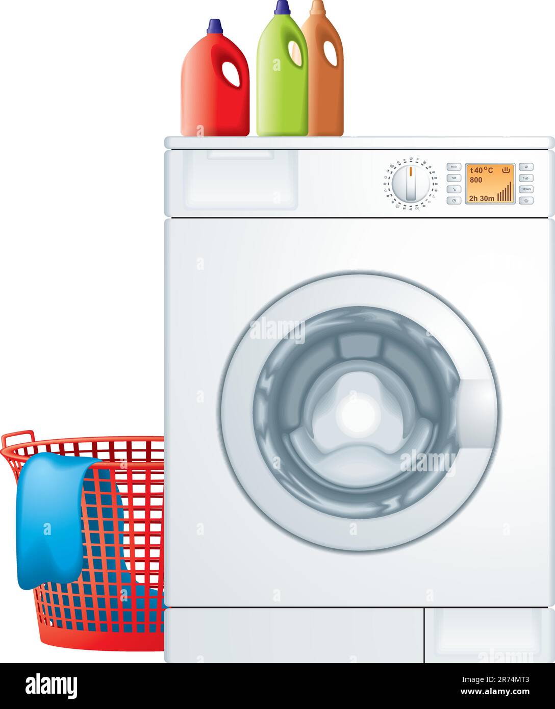Washing machine vector Stock Vector Image & Art Alamy