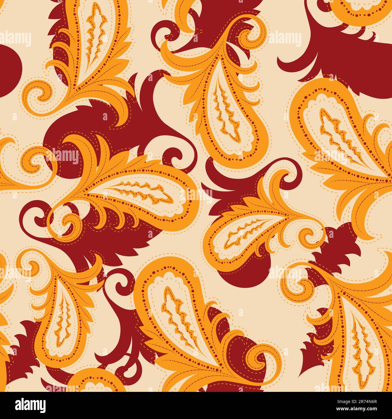 Outline paisley pattern hi-res stock photography and images - Alamy