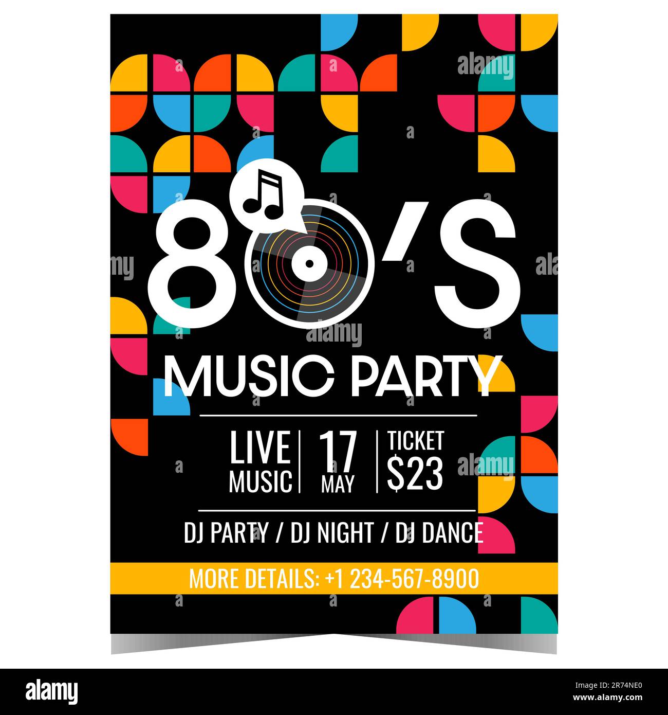 80s Retro Flyer Template