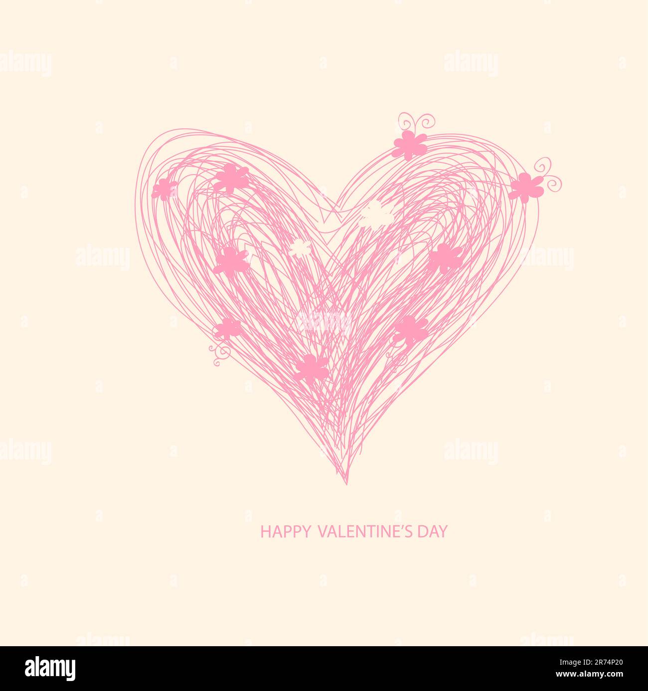 Valentine's day card Stock Vector Image & Art - Alamy