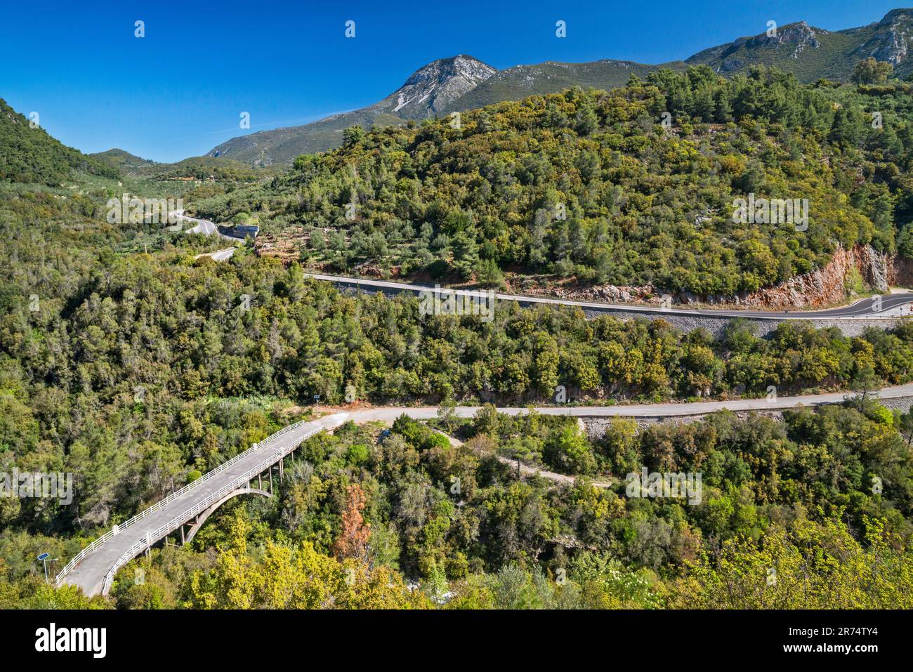 Koskarakas Gorge, Taygetos Mountains, near Kalamata, Peloponnese peninsula, Peloponnese region, Greece Stock Photo