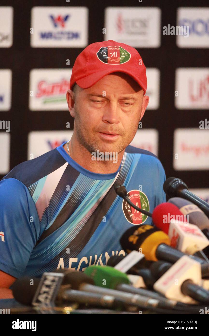 Afghanistan Cricket Team Head Coach Jonathan Trott attends prematch