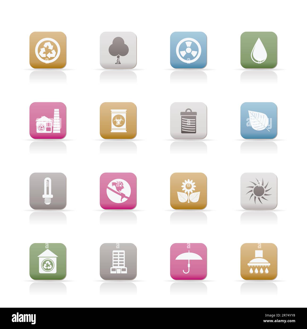 Ecology and nature icons -vector icon set Stock Vector Image & Art - Alamy