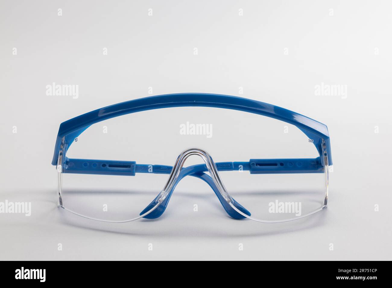Eye protection goggles, eye protection from sparks, chips, dust, splinters, symbol photo, white background, Stock Photo
