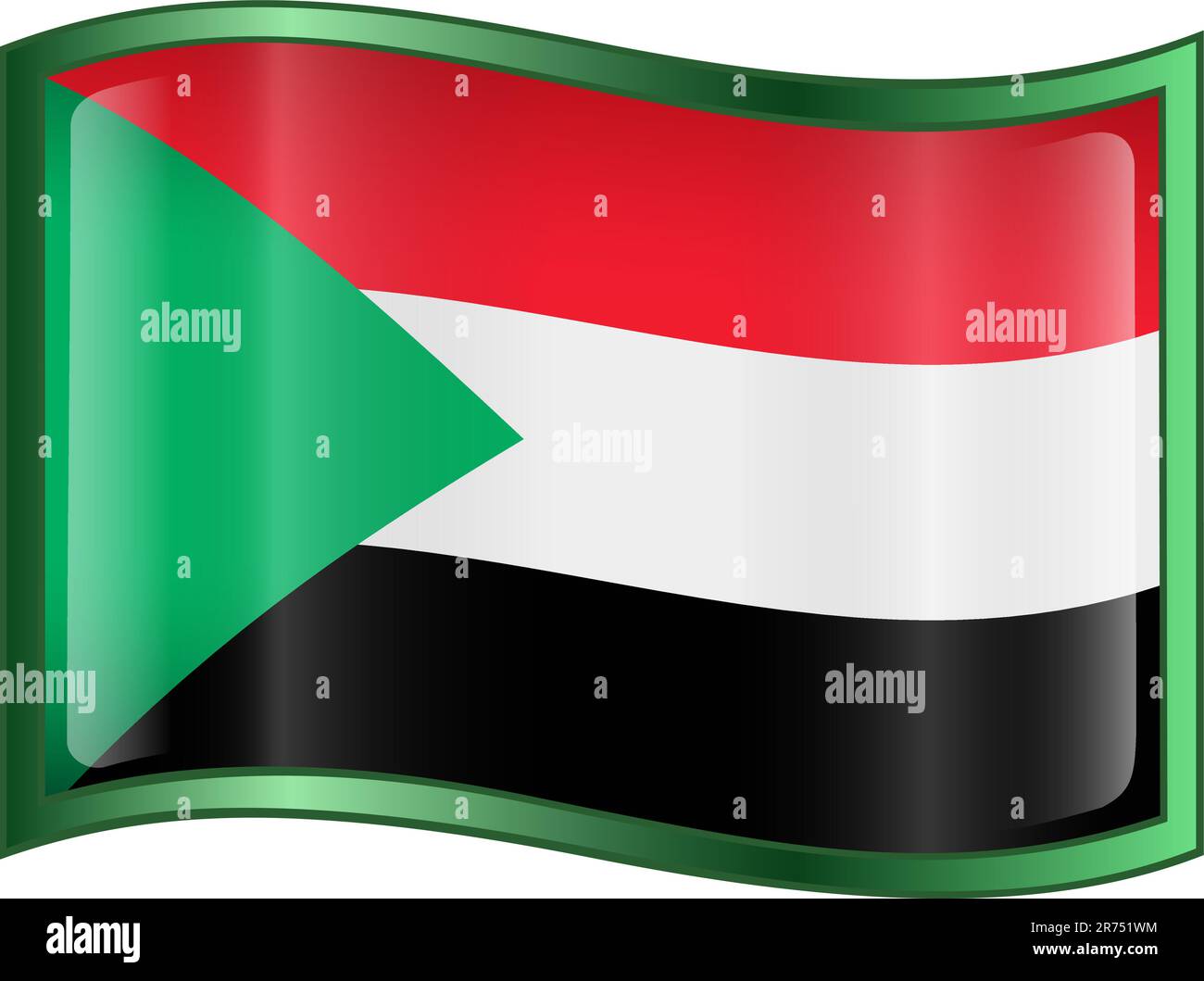 Sudanese Vector Flag Hi res Stock Photography And Images Alamy