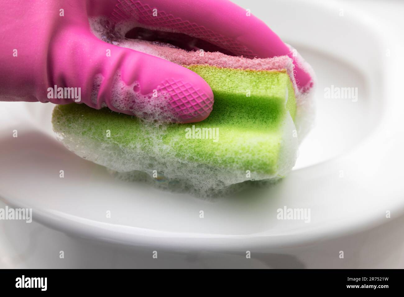 Clean toilet, clean toilet seat with cleaning sponge, detail Stock Photo Alamy